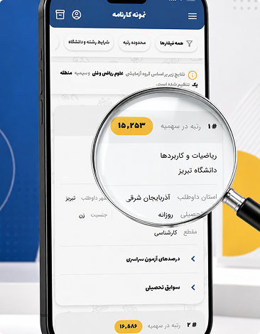 نمای جزئیات یک کارنامه واقعی در نوراتو